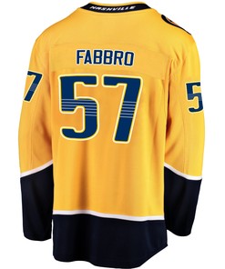 Nashville Predators Dante Fabbro 57 Home 2022 Stanley Cup Playoffs Breakaway Men Jersey - Gold