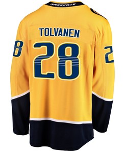 Nashville Predators Eeli Tolvanen 28 Home 2022 Stanley Cup Playoffs Breakaway Men Jersey - Gold