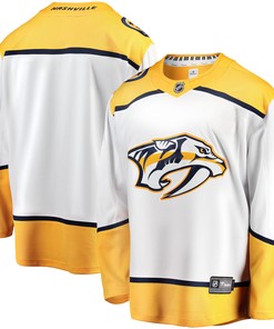 Nashville Predators Fanatics Branded Breakaway Away Jersey - White Nhl