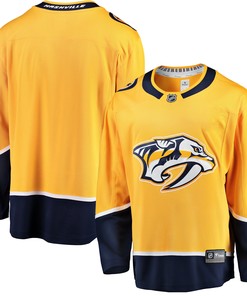 Nashville Predators Fanatics Branded Breakaway Home Jersey Gold Nhl