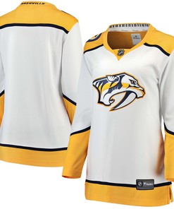Nashville Predators Fanatics Branded Womens Away Breakaway Jersey - White Nhl
