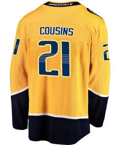 Nashville Predators Nick Cousins 21 Home 2022 Stanley Cup Playoffs Breakaway Men Jersey - Gold