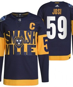 Nashville Predators Roman Josi 2022 Stadium Series Navy 59 Jersey Primegreen Jersey