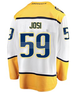 Nashville Predators Roman Josi 59 Away 2022 Stanley Cup Playoffs Breakaway Men Jersey - White