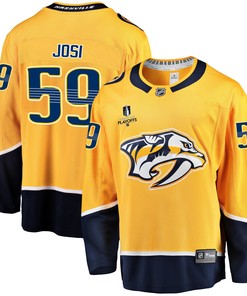 Nashville Predators Roman Josi 59 Home 2022 Stanley Cup Playoffs Breakaway Men Jersey - Gold