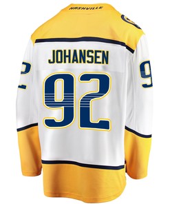 Nashville Predators Ryan Johansen 92 Away 2022 Stanley Cup Playoffs Breakaway Men Jersey - White