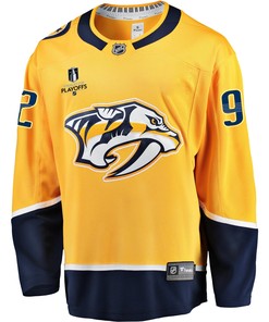 Nashville Predators Ryan Johansen 92 Home 2022 Stanley Cup Playoffs Breakaway Men Jersey - Gold