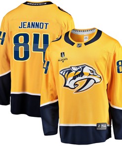 Nashville Predators Tanner Jeannot 84 Home 2022 Stanley Cup Playoffs Breakaway Men Jersey - Gold