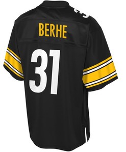 Nat Berhe Pittsburgh Steelers Nfl Pro Line Player Jersey - Black