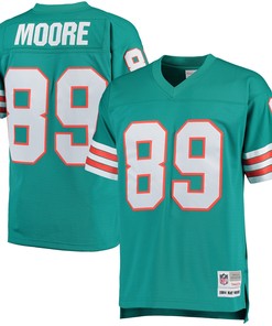 Nat Moore Miami Dolphins Mitchell & Ness 1984 Retired Player Legacy Replica Jersey - Aqua Nfl