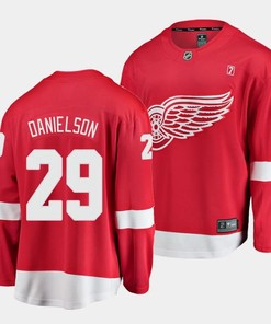 Nate Danielson #29 Detroit Red Wings 2023 NHL Draft Home Men Jersey - Red