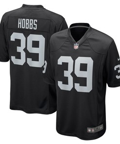 Nate Hobbs Las Vegas Raiders Game Jersey - Black Nfl