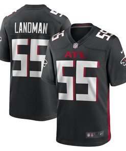 Nate Landman Atlanta Falcons Game Player Jersey - Black