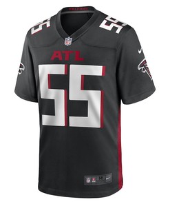Nate Landman Atlanta Falcons Game Player Jersey - Black