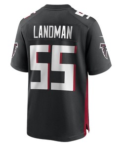 Nate Landman Atlanta Falcons Game Player Jersey - Black