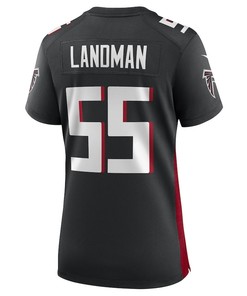 Nate Landman Atlanta Falcons Women's Game Player Jersey - Black