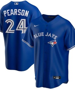 Nate Pearson #24 Toronto Blue Jays 2020 Mlb Blue Jersey