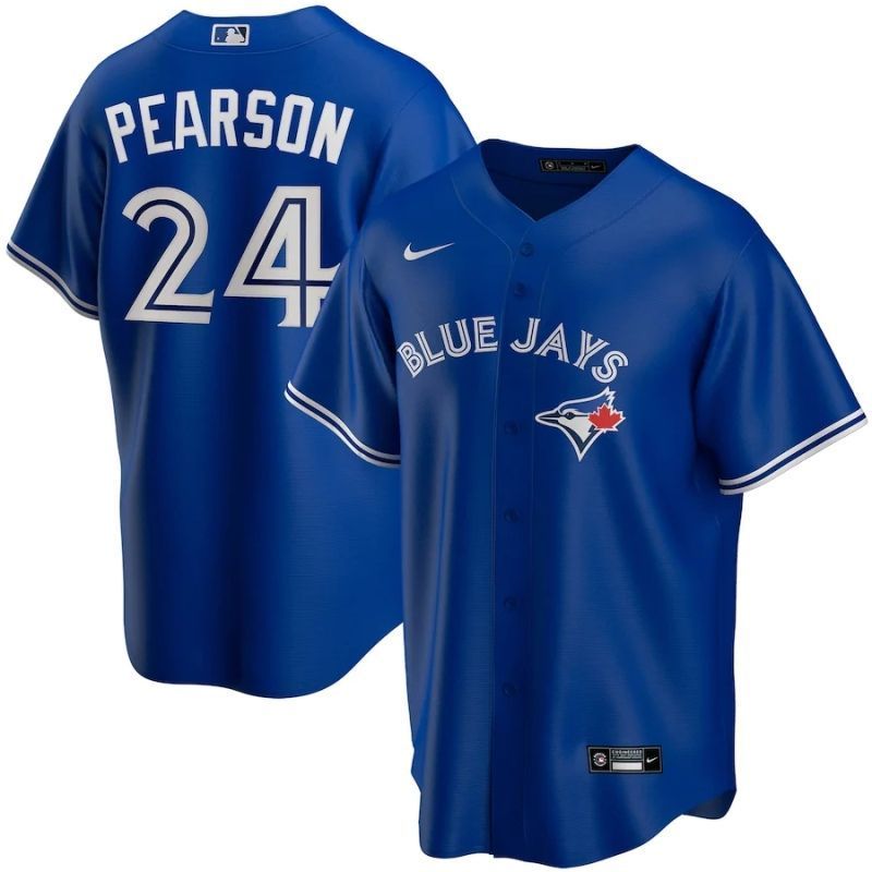 Nate Pearson #24 Toronto Blue Jays 2020 Mlb Blue Jersey