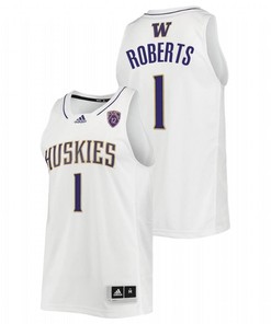 Nate Roberts 1 Washington Huskies 2022 College Basketball Men Jersey - White
