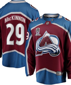 Nathan Mackinnon Colorado Avalanche Fanatics Branded 2022 Stanley Cup Champions Breakaway Patch Player Jersey - Burgundy Nhl