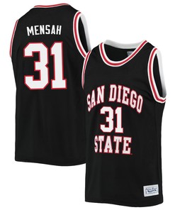 Nathan Mensah 31 San Diego State Aztecs 2023 Basketball Jersey- Men Black