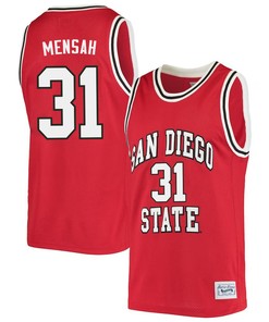Nathan Mensah 31 San Diego State Aztecs 2023 Basketball Jersey- Men Red