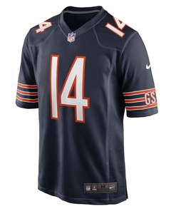 Nathan Peterman Chicago Bears Game Player Jersey - Navy