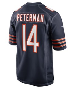 Nathan Peterman Chicago Bears Game Player Jersey - Navy