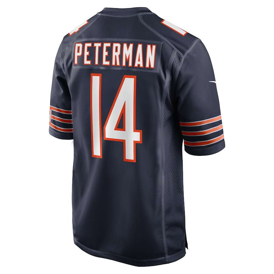 Nathan Peterman Chicago Bears Game Player Jersey - Navy