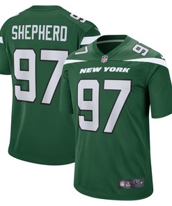 Nathan Shepherd New York Jets Game Jersey - Gotham Green Nfl