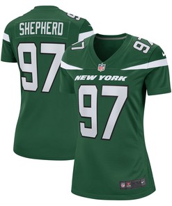 Nathan Shepherd New York Jets Womens Game Jersey - Gotham Green Nfl