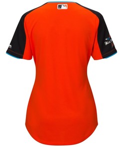 National League Majestic Womens 2017 Mlb All-star Game Home Run Derby Team Jersey - Orange