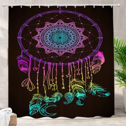 Native American Dream Catcher Shower Curtain | Bathroom Decor