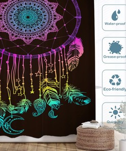 Native American Dream Catcher Shower Curtain | Bathroom Decor