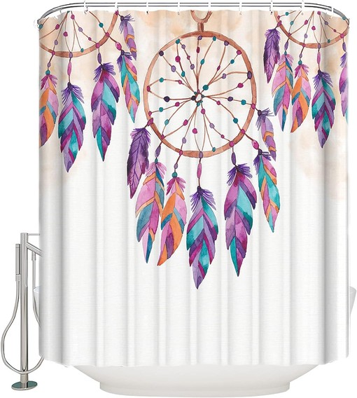 Native American Dreamcatcher Shower Curtain for Home Hotel, Bathroom Decor