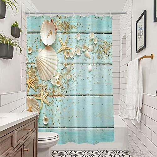 Nautical Seashells Shower Curtain for Your Beachy Bathroom Decor