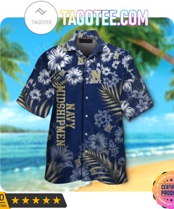 Navy Midshipmen Aloha Hawaii Shirt