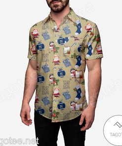 Navy Midshipmen Christmas Explosion Hawaiian Shirt