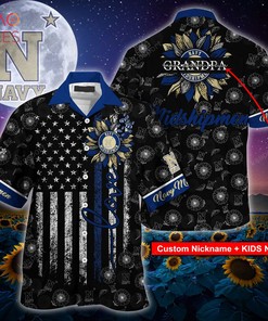 Navy Midshipmen Hawaiian Shirt Ver 2