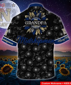 Navy Midshipmen Hawaiian Shirt Ver 2