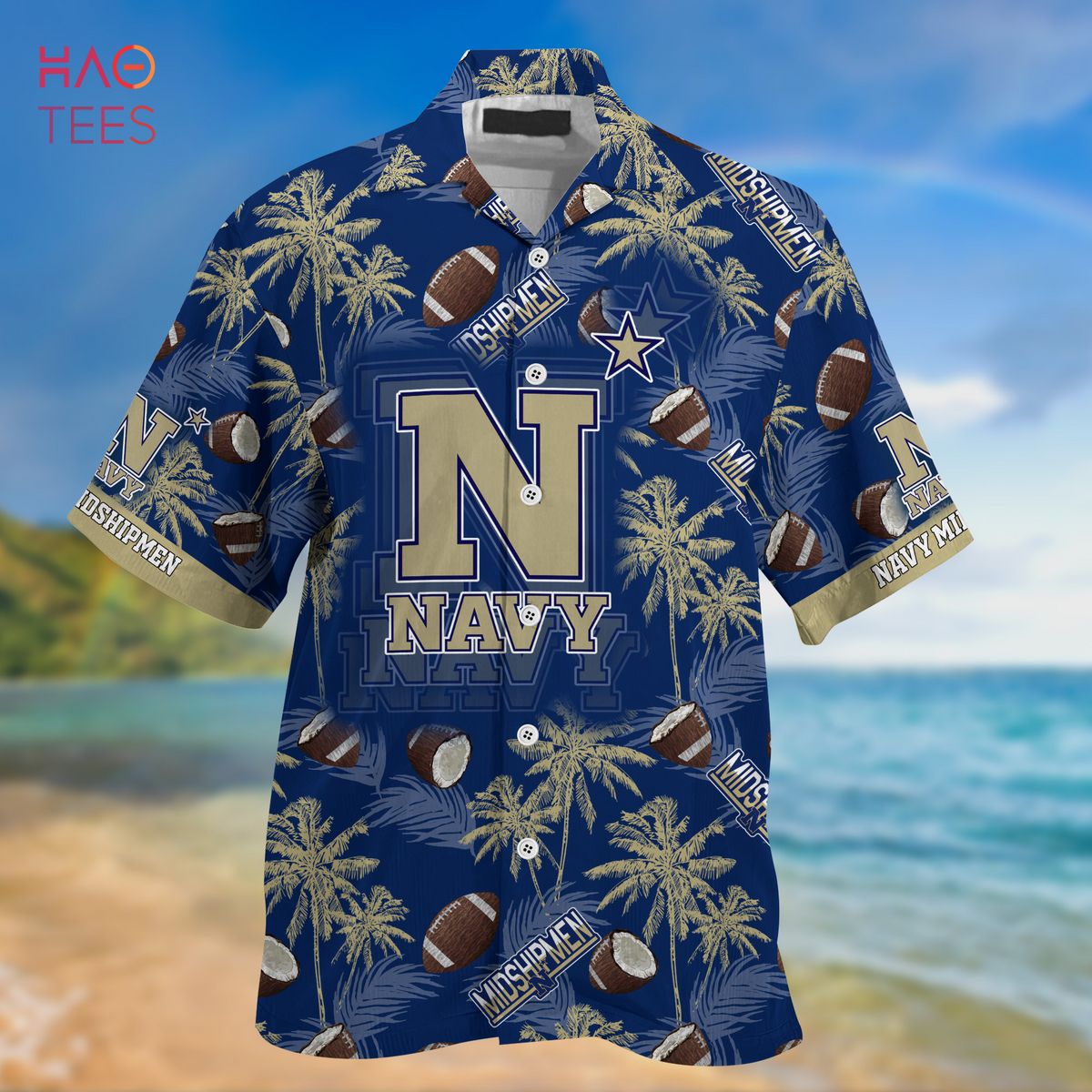 Navy Midshipmen Hawaiian Shirt Ver 3