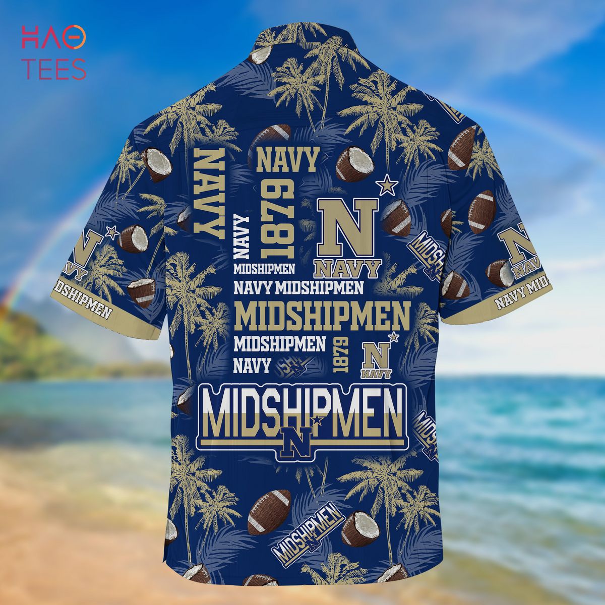 Navy Midshipmen Hawaiian Shirt Ver 3