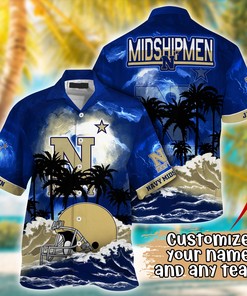 Navy Midshipmen NCAA Best Hawaiian Shirt Ever- Customize Any Team Any League