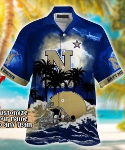 Navy Midshipmen NCAA Best Hawaiian Shirt Ever- Customize Any Team Any League