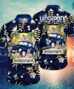 Navy Midshipmen NCAA Flower Hawaii Shirt For Fans Ver 1