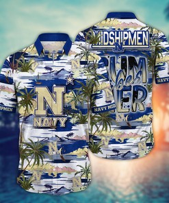 Navy Midshipmen NCAA Flower Hawaii Shirt For Fans Ver 10