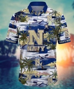 Navy Midshipmen NCAA Flower Hawaii Shirt For Fans Ver 10