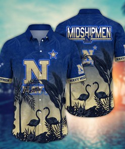 Navy Midshipmen NCAA Flower Hawaii Shirt For Fans Ver 11
