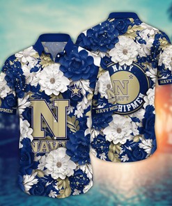 Navy Midshipmen NCAA Flower Hawaii Shirt For Fans Ver 13