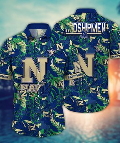 Navy Midshipmen NCAA Flower Hawaii Shirt For Fans Ver 14